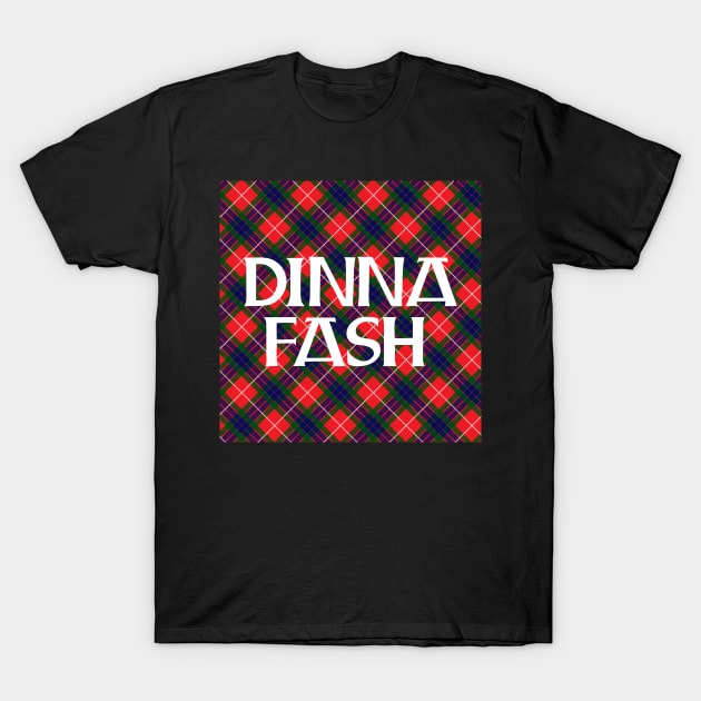 Dinna Fash Outlander Tartan Standard Square T-Shirt by GraficBakeHouse